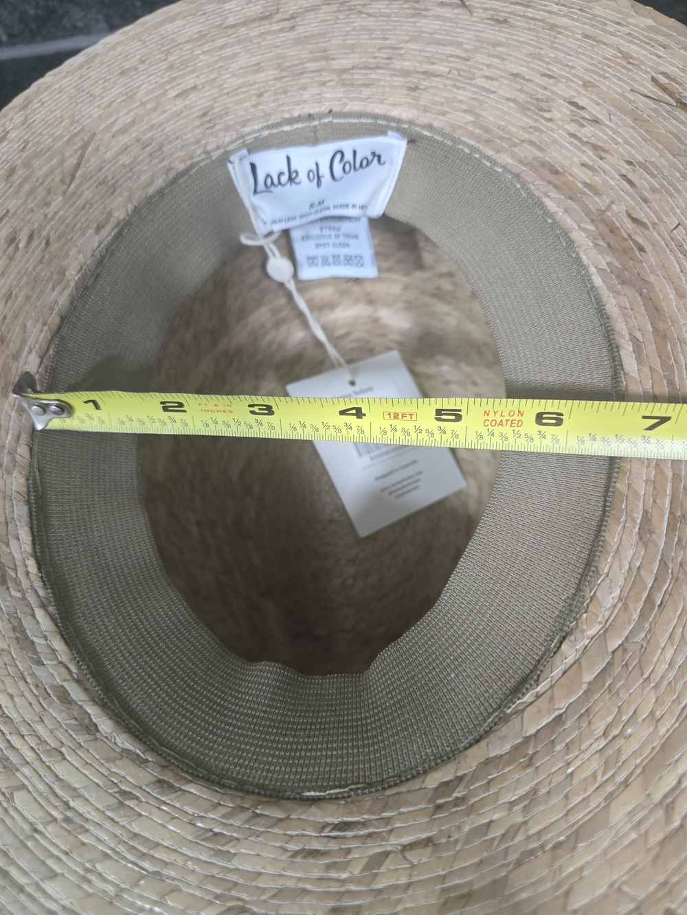 Lack Of Color Natural Palma Straw Fedora Hat Size S-M | NEW - Picture 10 of 16